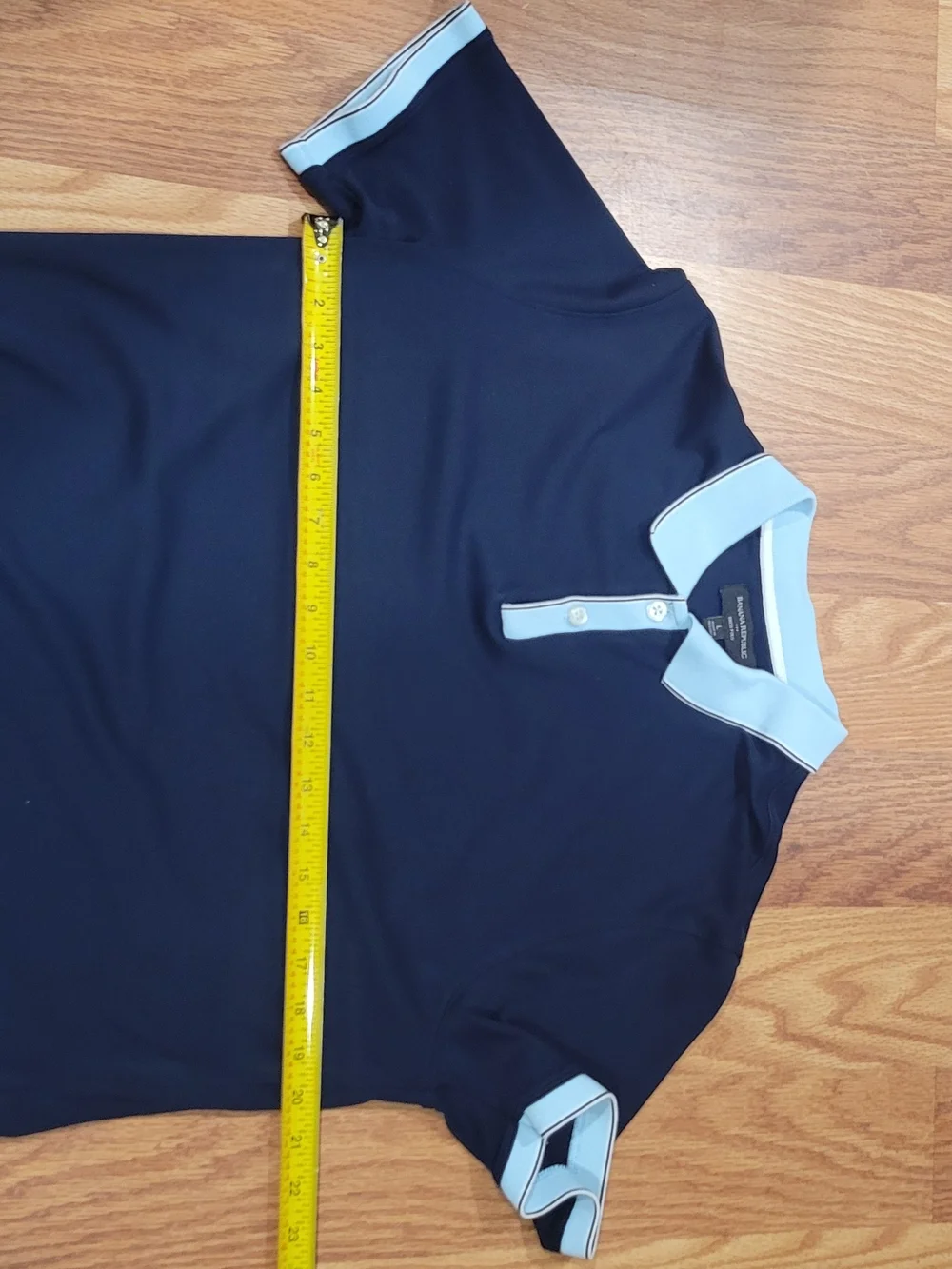 Banana Republic Navy Polo with Light Blue Trim